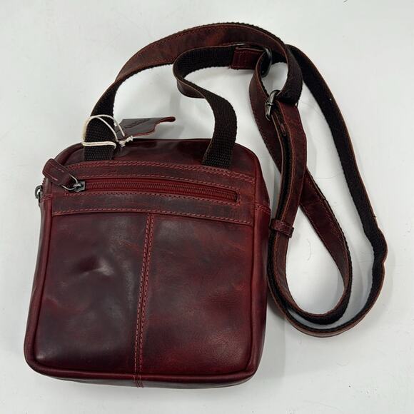 NWT Arrigo red leather Crossbody bag - Picture 7 of 7